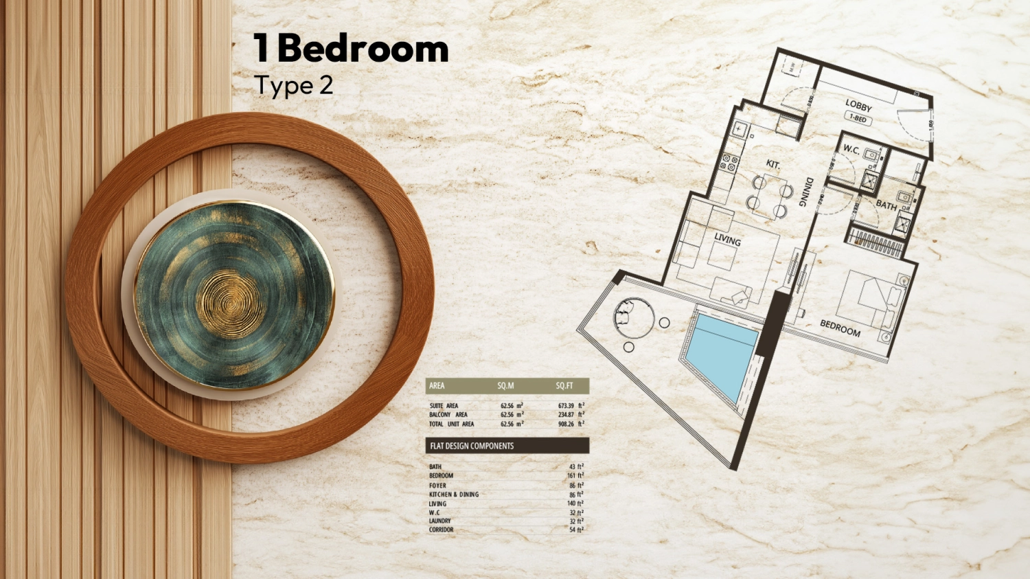 1 BR - Type A